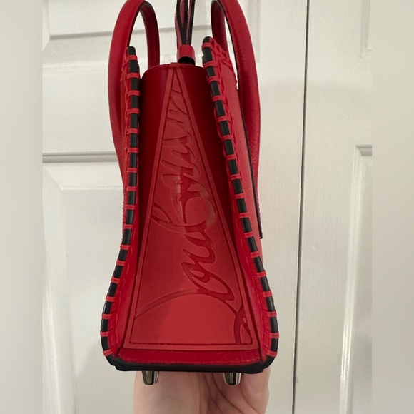 Christian Louboutin Paloma Tote Whipstitch Leather and Suede Mini - Picture 8 of 12